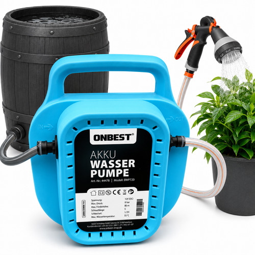 Akku garten wasser pumpe mit - akku,